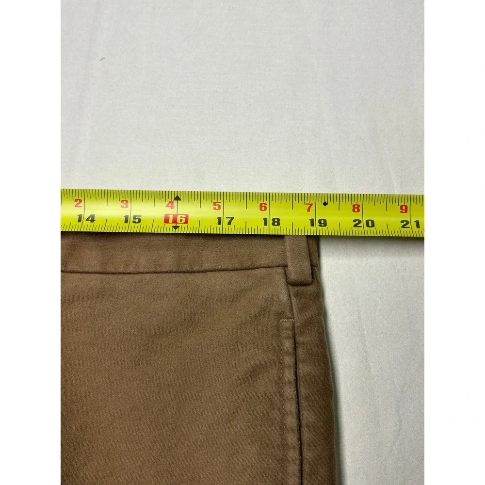 Brooks Brothers Hudson Chinos Mens 38x29 Brown 100% Cotton‎ Flat Front Pants